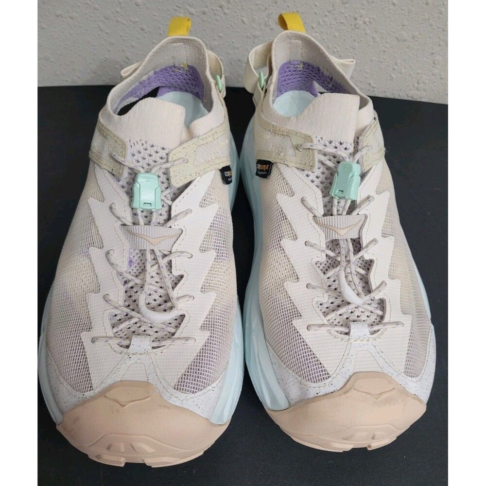 HOKA Hopara 2 Wmn's 10B ANW Cream Mint Lavender Trail Hiking Sandals Water Shoes - Picture 8 of 12